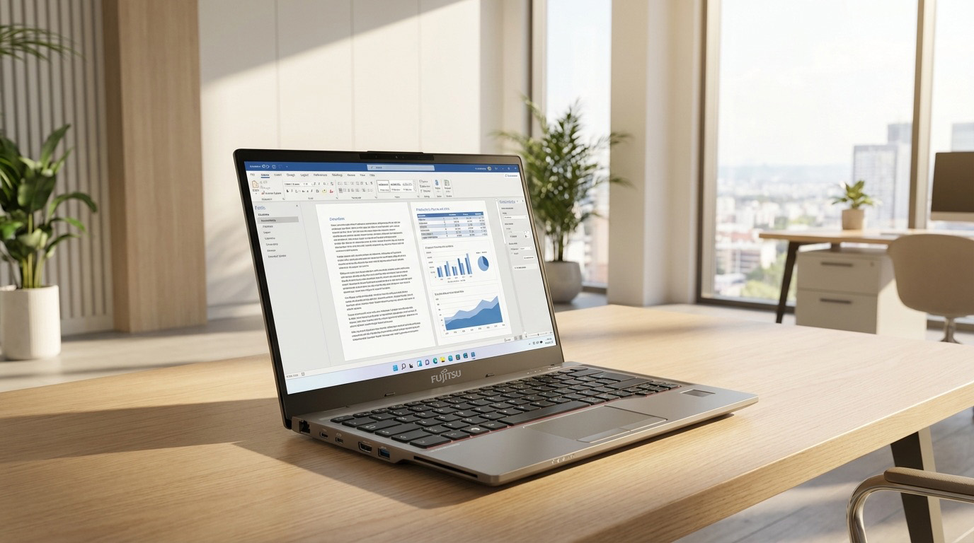 14-дюймовая матрица Full HD IPS с антибликовым покрытием в LIFEBOOK U7412 создана для
            реальной рабочей нагрузки